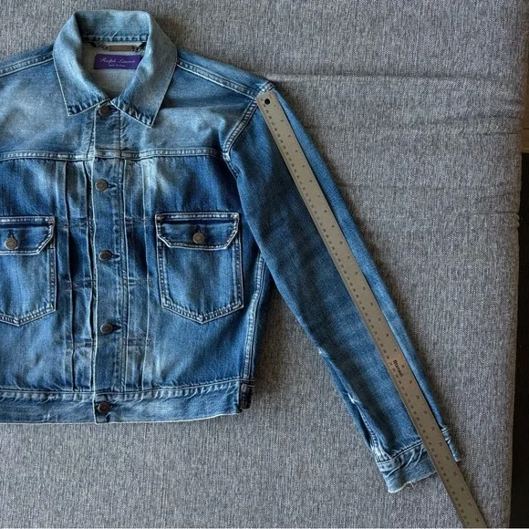 Ralph Lauren Purple Label Denim Jacket Men’s S Indigo Made in Italy Luxury